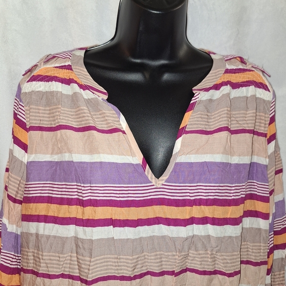 a.n.a Pink and Purple Boxy Tunic Top - Picture 1 of 7